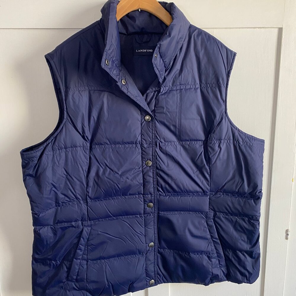 Lands' End Down Puffer Vest EUC
